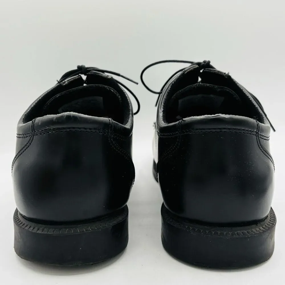 THOROGOOD 834-6041 Leather Oxford Shoe Black Mens 13W Womens 15W